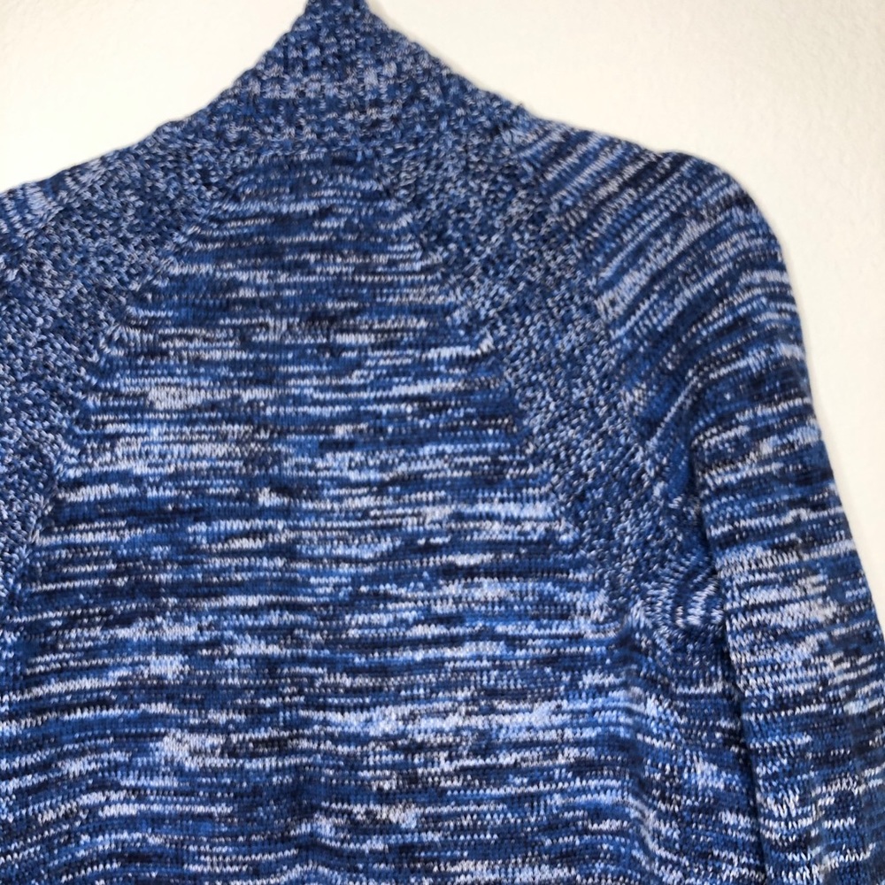 SOLD H&M Blue Marled Chunky Knit Button Front Cardigan - Picture 6 of 10